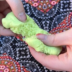 Soft Lime Green Kids Bath Sponge